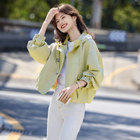 尚静 女士连帽短款风衣外套 2025秋款