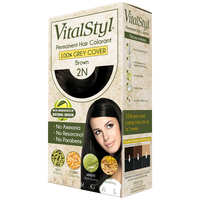 Vitalstyl/维彤 无氨植物 染发剂 自然黑色 155ml