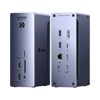 绿联（UGREEN）Thunderbolt雷电雷雳4扩展坞8K三屏异显Type-C多屏拓展USB4坞站2.5G网口适用MacbookM1234pro/max