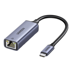 绿联 50736 百兆款 接口转换器 Type-C转RJ45 深空灰