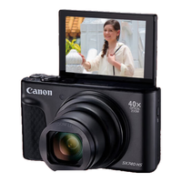 佳能（Canon）PowerShot SX740 HS 数码相机 4K短片 40倍光学变焦 便携式家用旅游办公卡片机 高清照相机 礼包版 PowerShot SX740 HS丨黑