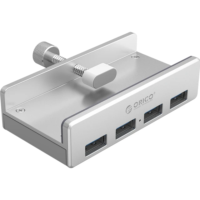 ORICO 奥睿科 MH4PU USB3.0卡扣式集线器 一分四 银色