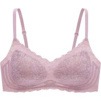 【小线条】伊维斯软支撑大胸显小无痕内衣无钢圈透气文胸蕾丝胸罩