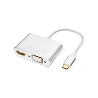  iSky/艾丝凯 4K Type-C扩展坞 HDMI/VGA转换器 转接头