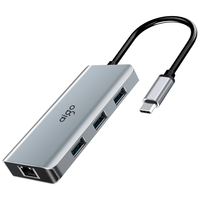 aigo 爱国者 Type-C扩展坞USB3.0分线器千兆网口HDMI转接头VGA音频SD/TF卡4K投屏PD100W快充拓展坞笔记本