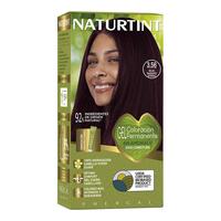 NATURTINT染发剂植物配方纯染发膏植物盖白头发不沾头皮男女士3.56深红色