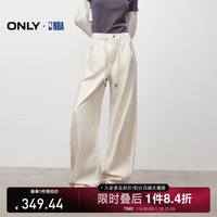 ONLY 2025冬季 女士抽绳香蕉裤宽松阔腿牛仔裤 125432019