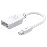 UGREEN/绿联 支持苹果本MacBook笔记本电脑接显示器 Mini DP转DP转换器线