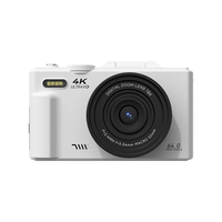  YZZCAM 4K高清 数码相机+WiFi+翻转屏+广角微距镜+128G内存卡  单头套机 白色