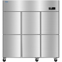 海尔 SL-1450C3D3S 全铜管全钢身 六门商用冰箱