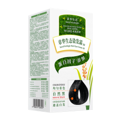 章华 SAVOL）生态染发霜自然黑色2盒植遮白物染发剂盖白染发膏自营男女染头膏