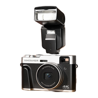  SONGDIAN/松典 vlog 数码相机+闪光灯套装+128G内存  单机身 黑银色