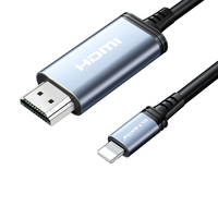 优籁特ULT-unite A5-52L Lighting转HDMI 视频线缆 2m 蓝色