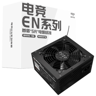 爱国者 电竞EN 500W直出线台式机主机电脑电源 扁平线材/智能温控/背部走线 电竞EN 额定500W直出线