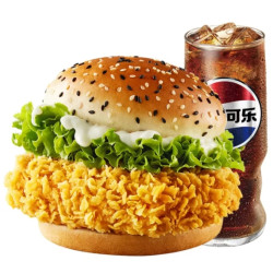 华莱士 香辣鸡腿堡+中可乐