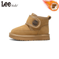 LEE KIDS 保暖 儿童棉鞋 34 【内长22.2cm适合脚长21.2-21.7cm】 黄棕【加绒】