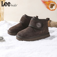 LEE KIDS 保暖 儿童棉鞋 34 【内长22.2cm适合脚长21.2-21.7cm】 咖色【加绒】