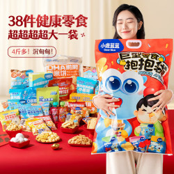 小鹿蓝蓝 巨型零食抱抱袋儿童小吃零食儿童节端午礼零食饼干 巨型零食抱抱袋2114g