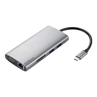 联想Thinkpad Type-C扩展坞 USB-C转HDMI和VGA转接头 USB分线器 千兆网口 PD快充 SD/TF笔记本拓展坞LC10