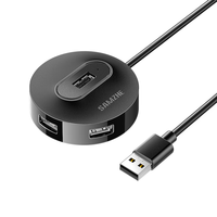 山泽 4口HUB扩展 USB分线器 延长线