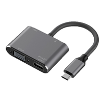 LinkStone/连拓 多功能转接 Type-C扩展坞 HDMI转接头 VGA转接头 USB3.0转接头 PD快充电转换器线