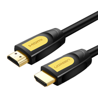 UGREEN 绿联 HD101 HDMI1.2 视频线缆 10m 黄黑头 圆线