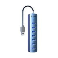 尤达大师USB3.0分线器7口HUB集线器带供电口转换器扩展坞拓展坞适用笔记本电脑手机鼠标键盘转接器 7口USB3.01m