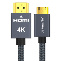 优籁特ULT-unite 4061-1012 HDMI转Mini HDMI 视频线缆 3m 灰色