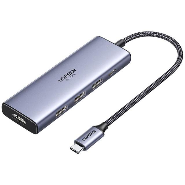 绿联 Type-C扩展坞8K30Hz转换器HDMI拓展坞USB3.0分线器