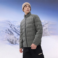 雪中飞 2025男士短款轻薄立领时尚经典商务羽绒服亲肤保暖防寒 豆绿色|4186 L /175/92A