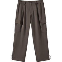 GXG男装 商场同款肌理咖色口袋工装裤男休闲裤 咖色 1