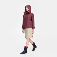 AIGLE 25年冬季新品艾高GORE-TEX防风防雨透汽女士风衣 BK612蔓越莓色 38 (165/88A)