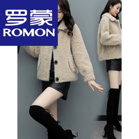 ROMON/罗蒙 加绒加厚 女士羊羔毛外套