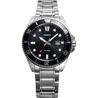CASIO 卡西欧 剑鱼钢带潜水表运动手表MDV-107D-1A1VDF