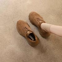 千百度 女士休闲鞋 超轻老爹鞋 增高秋冬加绒百搭户外棉鞋