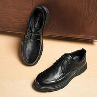 千百度 25秋季新款商务休闲皮鞋男商务鞋通勤男鞋