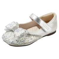 百丽童鞋2024年秋季女童水晶公主鞋闪钻爱莎女孩单鞋优雅女宝皮鞋 星辰米 30码 脚长18.3-18.9cm