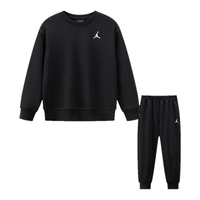 Jordan耐克AJ童装儿童套装新年红色2件套男女童拜年服卫衣长裤春装