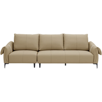  顾家家居 KUKA  90.DK.2319 现代简约布艺沙发 三人位 香草咖