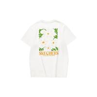 斯凯奇(Skechers)夏季吸湿速干凉感短袖上衣L224U060 棉花糖白/0074 2XL