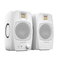 ADAM 音频 D3V 主动式桌面显示器系统,带 USB-C 端口(一对,白色)