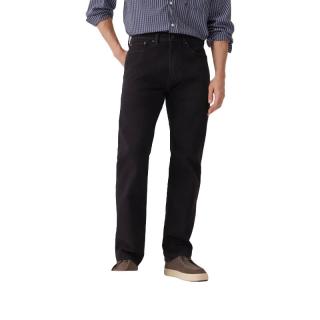 Levi's 新款男士美式复古休闲505标准直筒牛仔裤 黑色 32 (32)