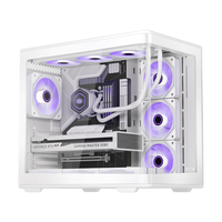 COOLER MASTER/酷冷至尊 一体曲面玻璃 ATX机箱 白色