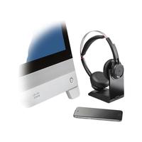  Poly/博诣 Voyager Focus UC 商务耳麦 无线耳机 USB蓝牙  黑色