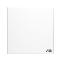 ABB 开关插座面板 一开单控单开单控开关 盈致系列 白色 CA101