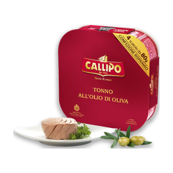 Callipo 意大利进口卡里布橄榄油浸黄鳍金枪鱼肉拌饭罐头轻食沙拉寿司 橄榄油浸原味-80g*4罐