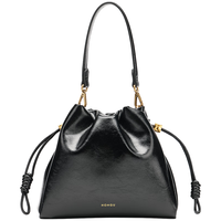 红谷（HONGU）包包质感真皮单肩手提包高级感斜挎元宝包女士包 新年生日礼物