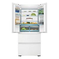 Haier/海尔485升超薄零距离自由嵌入式全空间保鲜风冷无霜一级变频多门家用大容量电冰箱 法式四开门 BCD-485WGHFD1BWLU1