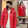 2成人款+品牌羽绒服男女中长款过膝2025 亏本清仓甩卖！！！ 蒙家羽绒服红色