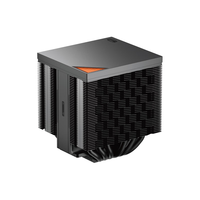 超频三 超频3（PCCOOLER）RZ620M X 黑色 CPU风冷散热器（6热管/mini双塔/双滚珠轴承/10CM性能风扇/支持1700 AM5）